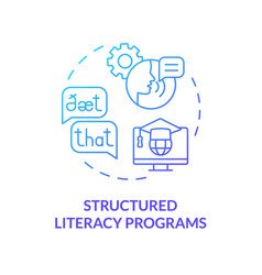 Gradient Blue Icon Structured Literacy Programs