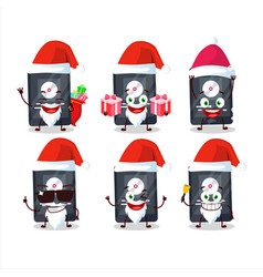 Santa Claus Emoticons With Ipod Music Cartoon