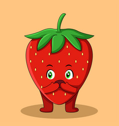 Cute Strawberry Expression Shocked