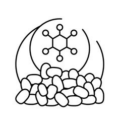 Polymers Chemical Industry Line Icon