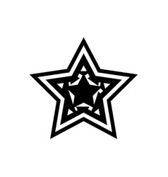 Star Art Tattoo Vintage Glyph Icon