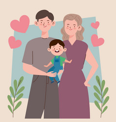 Korean Couple And Son