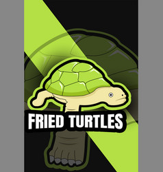 Turtle Mascot Logo E Sport Design