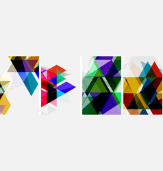 Colorful Bright Triangles With Various Colors And