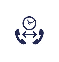 Phone Call Duration Time Icon