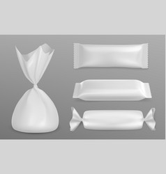 White Blank Candy Wrapper Mockup