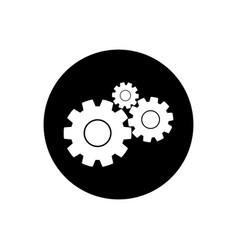 Cogwheel Gear Settings Button Icon Editable Eps