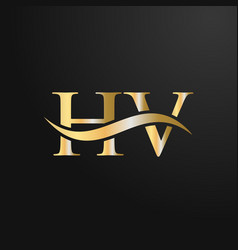 Letter Hv Logo Design Template Hv H V Logo