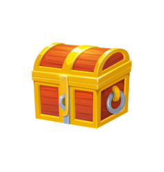 Wooden Treasure Chest Closed Trunk Ui Game Asset