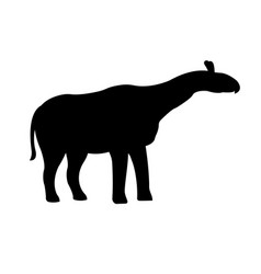 Black Silhouette Indricotherium