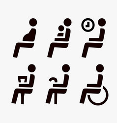 Priority Seating For Customers Place Icons