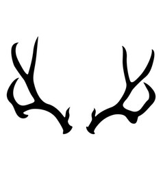 Deer Antler Whitetail Silhouette