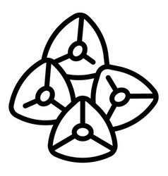 Seed Buckwheat Icon Outline Flower Plant