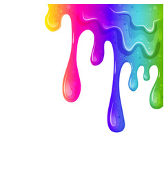 Dripping Rainbow Slime Colorful