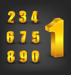 Gold Number Set