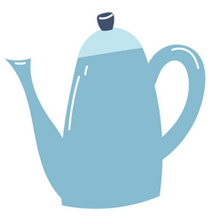 Hand Drawn Teapot Icon Flat Of Kitchenware