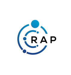 Rap Letter Technology Logo Design On White