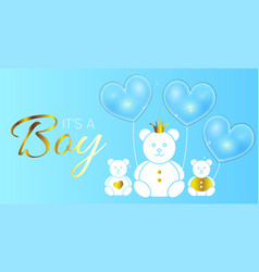 Baby Shower Invitation Design Blue Its A Boy