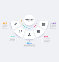 Flat Timeline Infographic Template