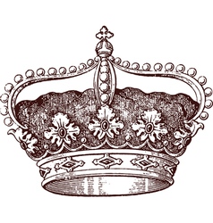 Royal crown Royalty Free Vector Image - VectorStock