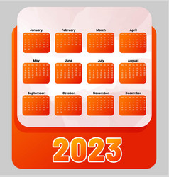 2023 Year Calendar Template Week Start Monday Pl