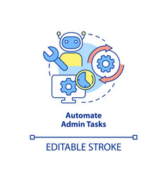 Automate Admin Tasks Concept Icon