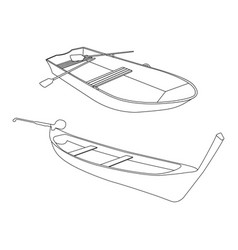 Boat And Pirogue Flat Icon