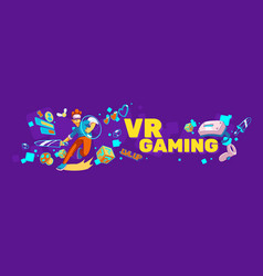 Virtual Reality Gaming Metaverse Banner