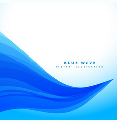 Blue Wavy Flowing Lines Background