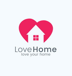 Love Home Logo Free Heart Concept Conc