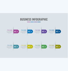 Business Chart Flow Infographic Diagram With Work