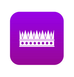 Regal Crown Icon Digital Purple