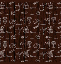 Coffee Pattern Mahogany