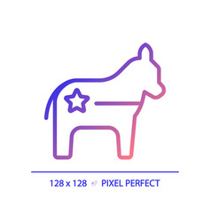 Pixel Perfect Gradient Democratic Party Logo