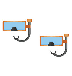 Diving Goggles On A White Background