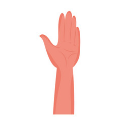 Isolated Open Hand Sketch Icon