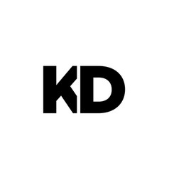 Letter K And D Kd Logo Design Template Minimal