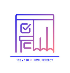 Pixel Perfect Gradient Voting Booth Icon