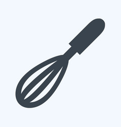 Icon Whisk - Glyph Style - Simple Editable Stroke