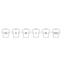 Man Or Woman Shirt T-shirt Size Icon Set