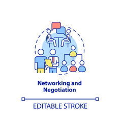 Networking And Negotiation Concept Icon