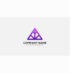 Triangle Logo Company Name Icon