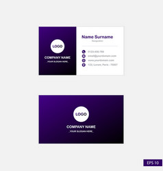 Visiting Card Or Business Template