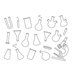 Laboratory Glassware Outline Set