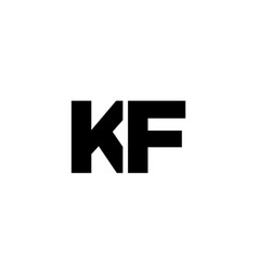 Letter K And F Kf Logo Design Template Minimal