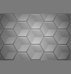 Abstract Hexagon Shapes Gray Background