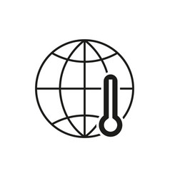 Black Globe Thermometer Icon