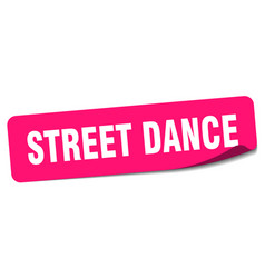 Street Dance Sticker Label