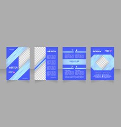 Total Value Added Blue Blank Brochure Design