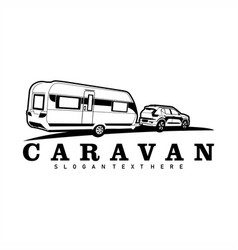 Truck And Trailer Caravan Logo Design